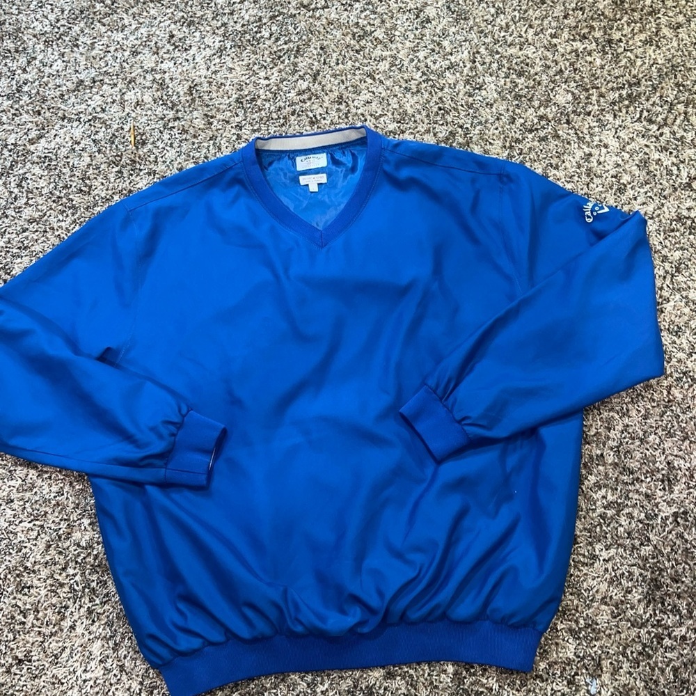 Callaway mens microfiber golf long sleeve pullover top Large
